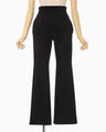 Double Face Knit Trousers - black