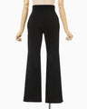 Double Face Knit Trousers - black