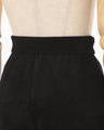 Double Face Knit Trousers - black