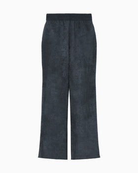 Double Face Knit Trousers - navy