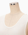 Ribbed Eyelet Knit Dress - white