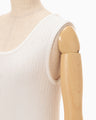 Ribbed Eyelet Knit Dress - white