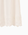 Ribbed Eyelet Knit Dress - white