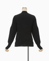 Knit Lace Cardigan - black