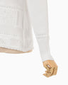 Knit Lace Cardigan - white
