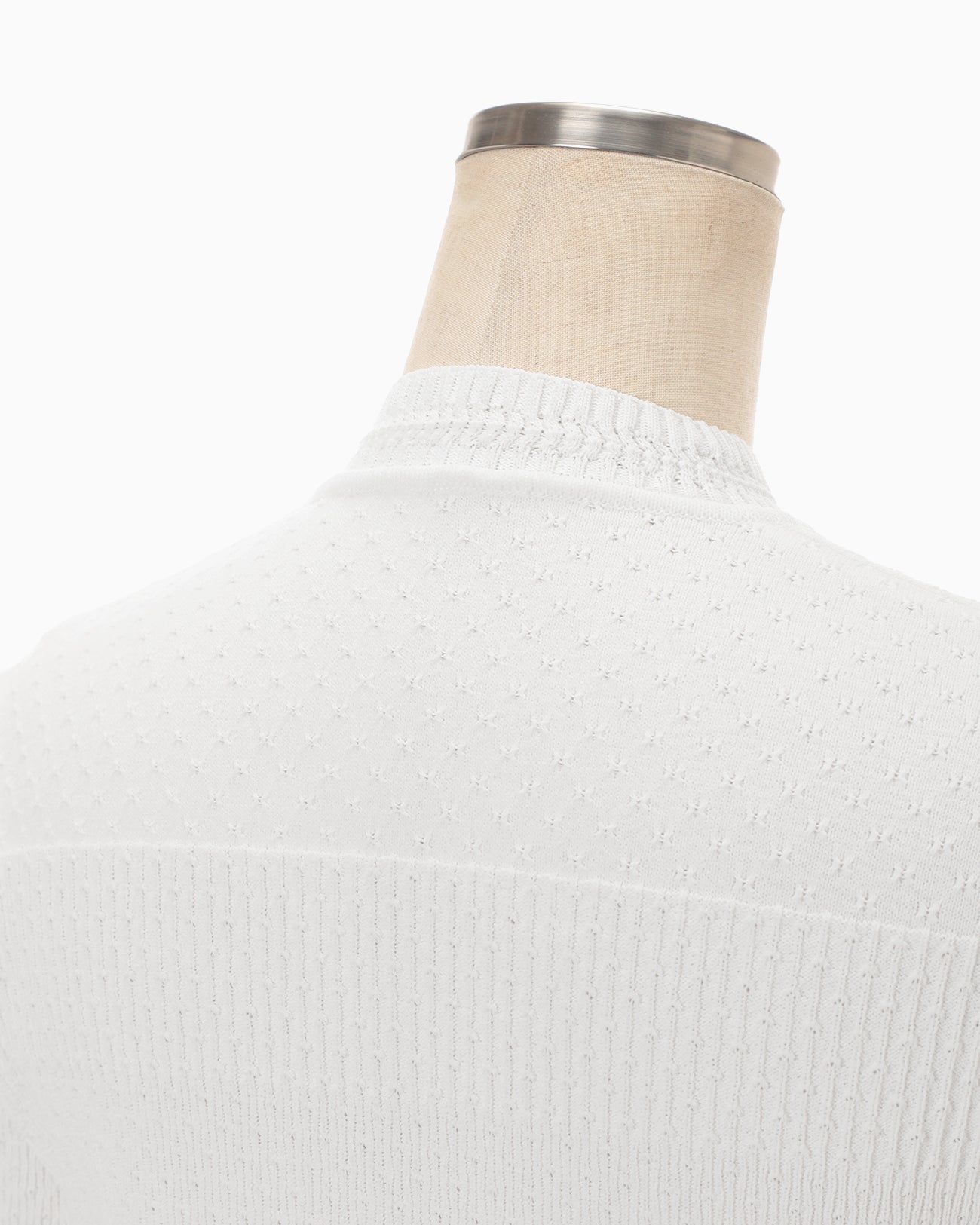 Knit Lace Cardigan - white - Mame Kurogouchi