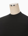 Knit Lace Short Sleeve Top - black