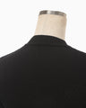 Knit Lace Short Sleeve Top - black