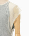 Sheer Jacquard Knit Dress - green