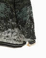 Pile Jacquard Half Zip Knit Top - green