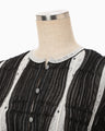 Fluid Jacquard Knit Cardigan - black