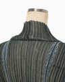 Fluid Jacquard Knit Top - green