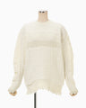 Wool Cable Knit Top - ecru