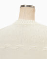 Wool Cable Knit Top - ecru