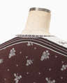 Floral Jacquard Knit Dress - brown