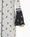 Floral Jacquard Knit Dress - white