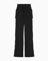 Nylon Typewriter Trousers - black