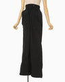 Nylon Typewriter Trousers - black