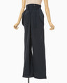 Nylon Typewriter Trousers - navy