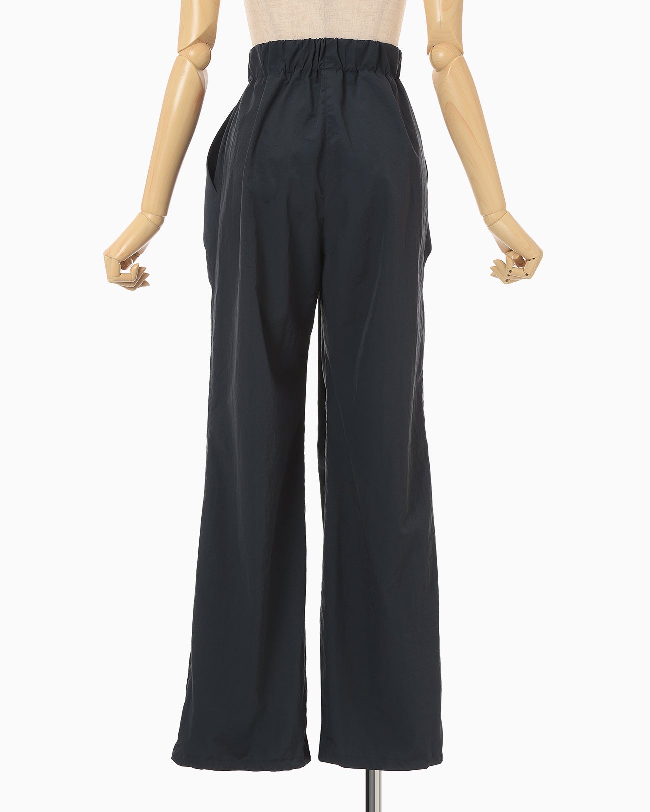 Nylon Typewriter Trousers - navy - Mame Kurogouchi