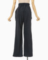 Nylon Typewriter Trousers - navy