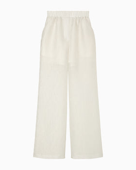 Arabesque Jacquard Trousers - white