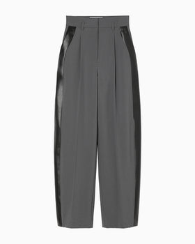Wool Triacetate Lined Trousers - grey