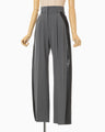 Wool Triacetate Lined Trousers - grey