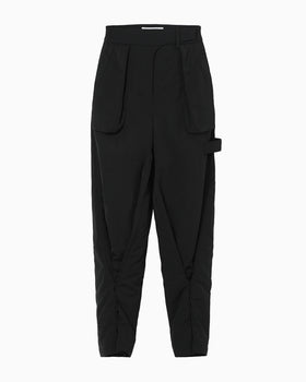Nylon Twill Work Trousers - black