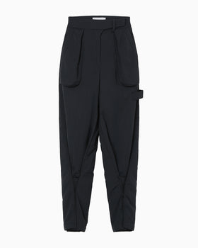Nylon Twill Work Trousers - navy