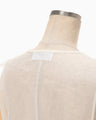 Floral Jacquard Sheer Sleeveless Top - white