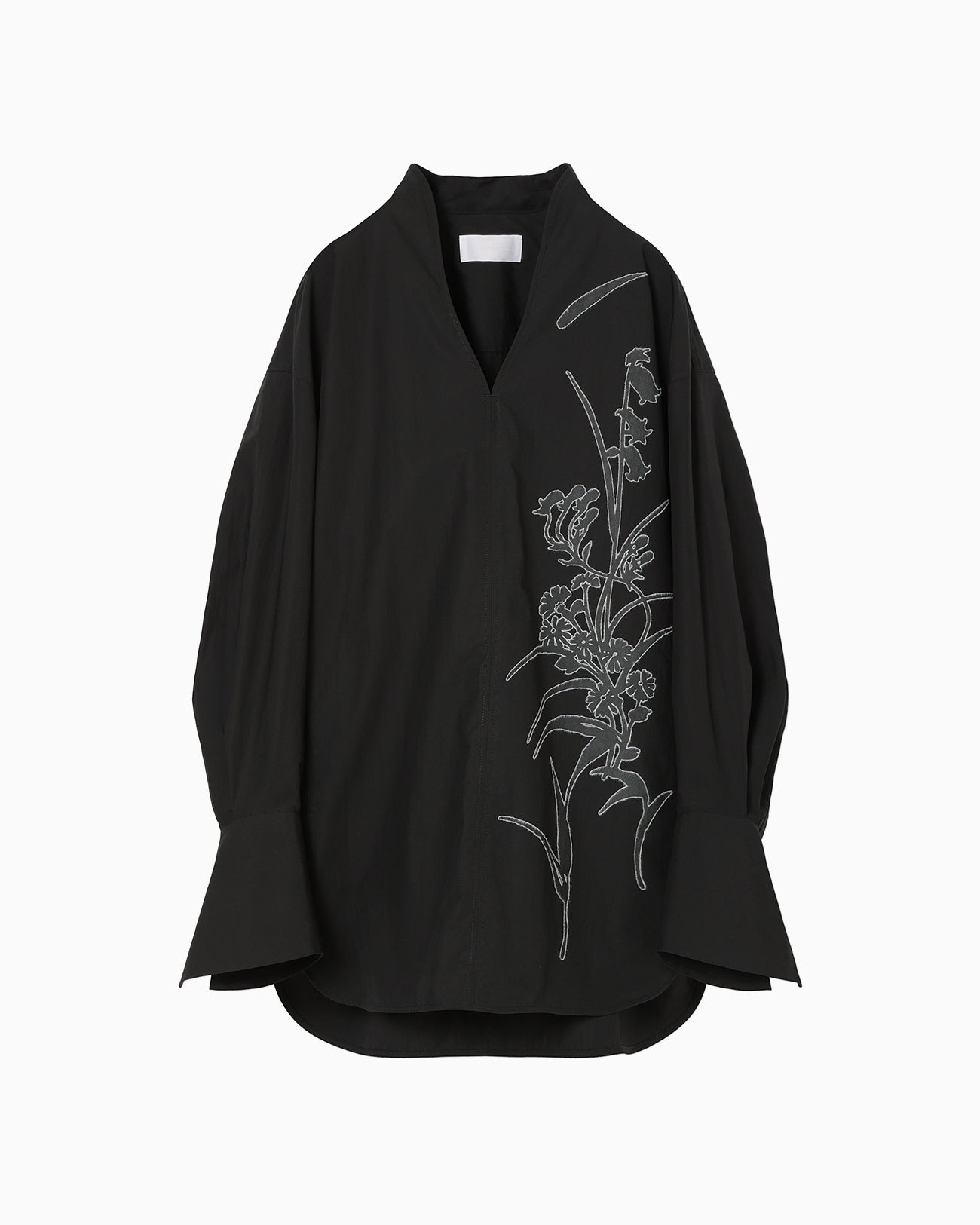 Washi Print Shirt - black - Mame Kurogouchi