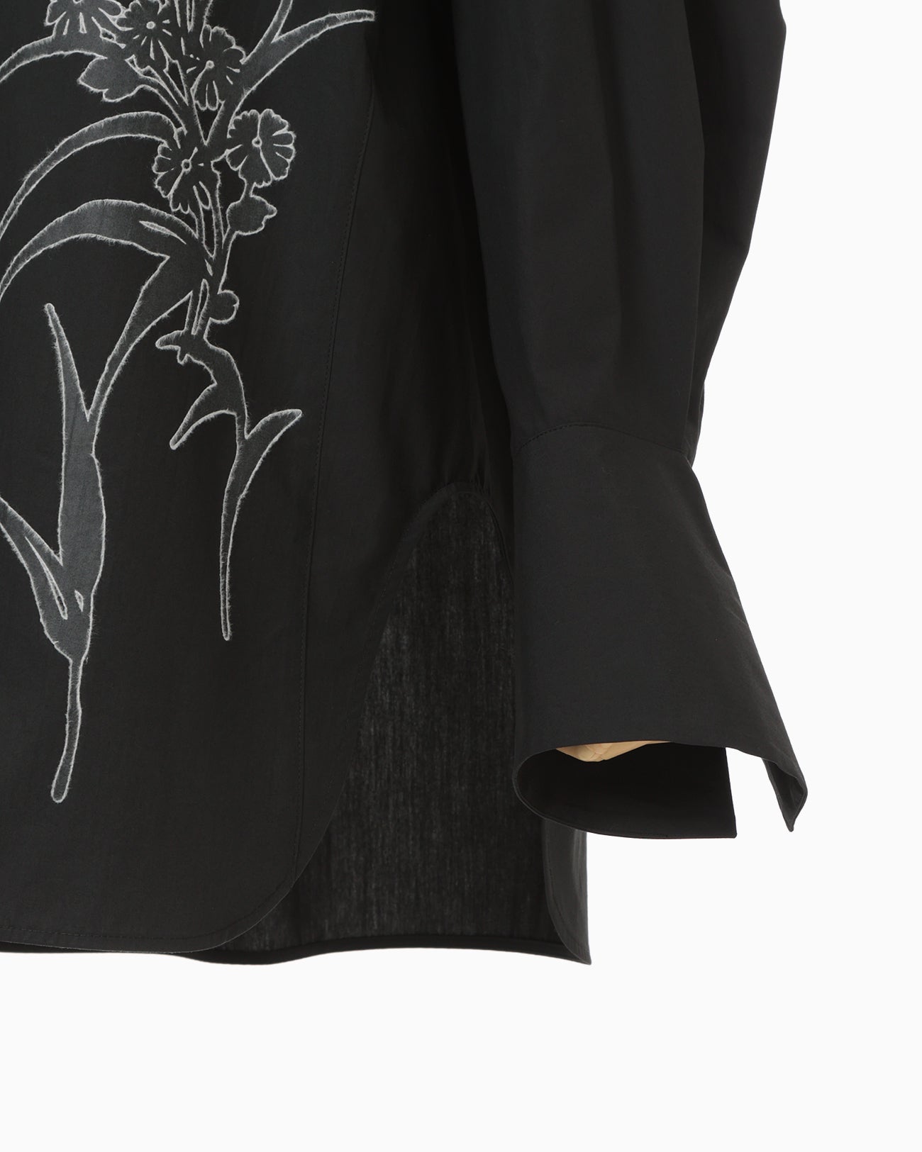 Washi Print Shirt - black - Mame Kurogouchi