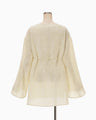 Velvet Boatneck Top - beige