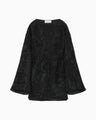 Velvet Boatneck Top - black