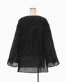 Velvet Boatneck Top - black