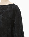 Velvet Boatneck Top - black
