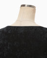 Velvet Boatneck Top - black