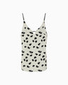 Double Layered Floral Jacquard Camisole - ecru