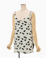 Double Layered Floral Jacquard Camisole - ecru
