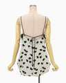 Double Layered Floral Jacquard Camisole - ecru