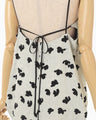 Double Layered Floral Jacquard Camisole - ecru