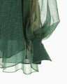 Shimmering Plunge Shirt - green