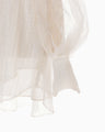 Shimmering Plunge Shirt - white