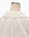 Shimmering Plunge Shirt - white