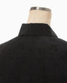 Floral Jacquard Oversized Shirt - black