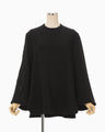 Triacetate 3D Floral Embroidery Top - black