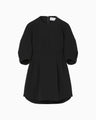 Triacetate Short Sleeve Top - black