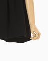 Triacetate Short Sleeve Top - black