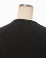 Triacetate Short Sleeve Top - black